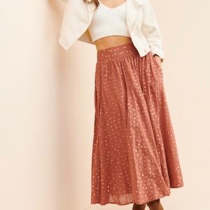 Kayley Shimmer Maxi Skirt from Anthropologie